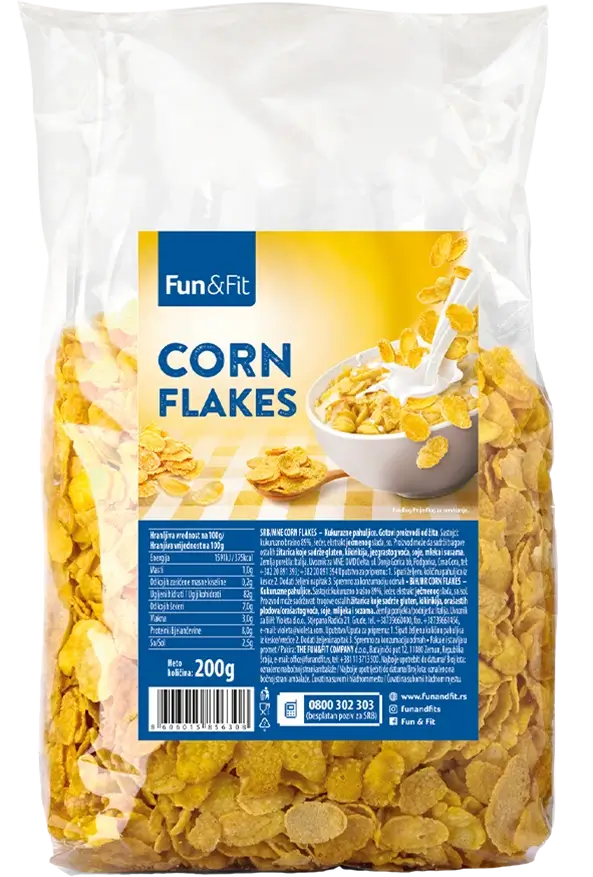 Fun&Fit <br>Corn flakes 200g