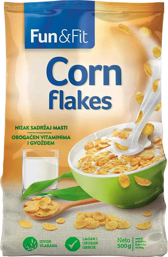 Fun&Fit <br>Corn flakes 500g