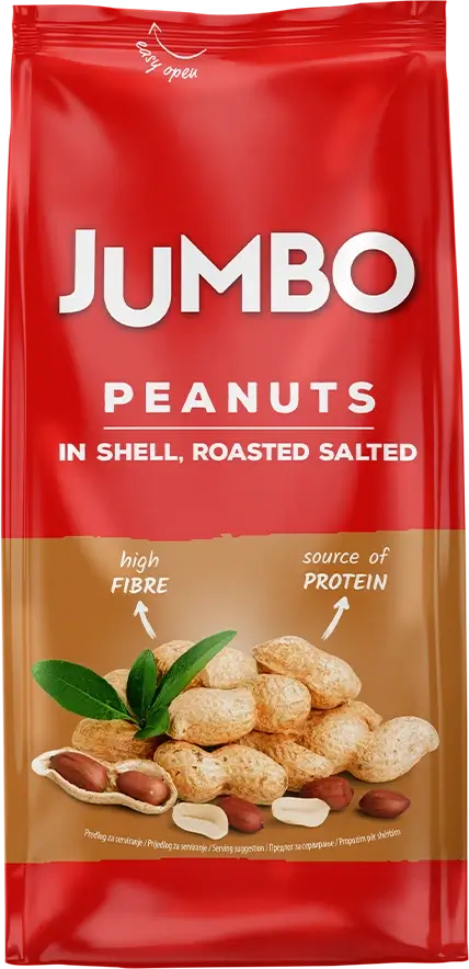 JUMBO <br>Peanuts baked in shell 250g