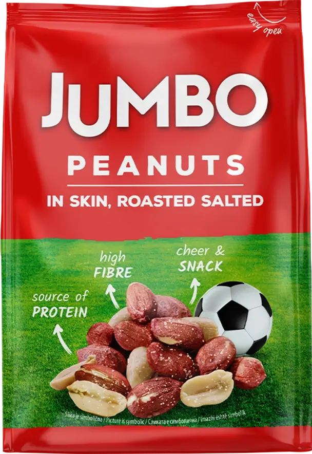 JUMBO <br>Peanuts baked in shell, salted 200g