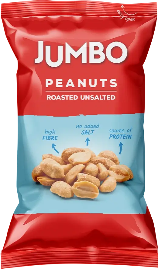 JUMBO <br>Baked peanuts, unsalted 80g