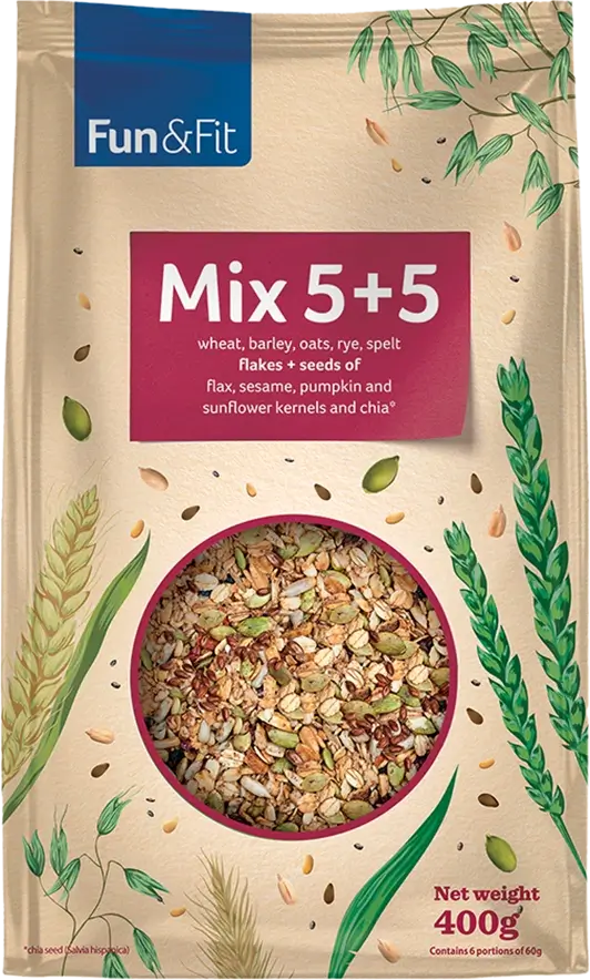Fun&Fit <br>Mix 5+5 of flakes and seeds 400g