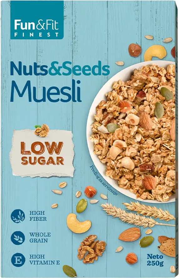 Fun&Fit <br>Muesli with kernel fruits 250g