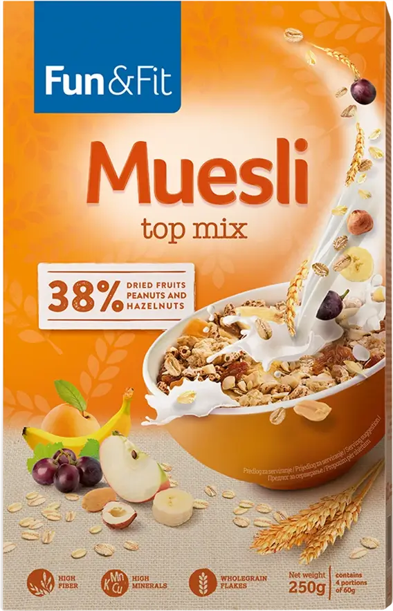 Fun&Fit <br>Musli top mix 250g