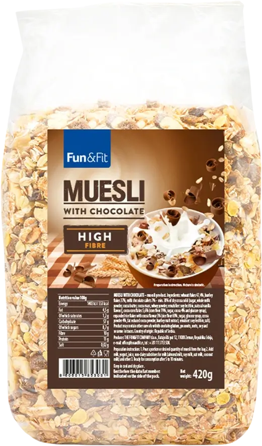 Fun & Fit<br>Muesli with chocolate 420g
