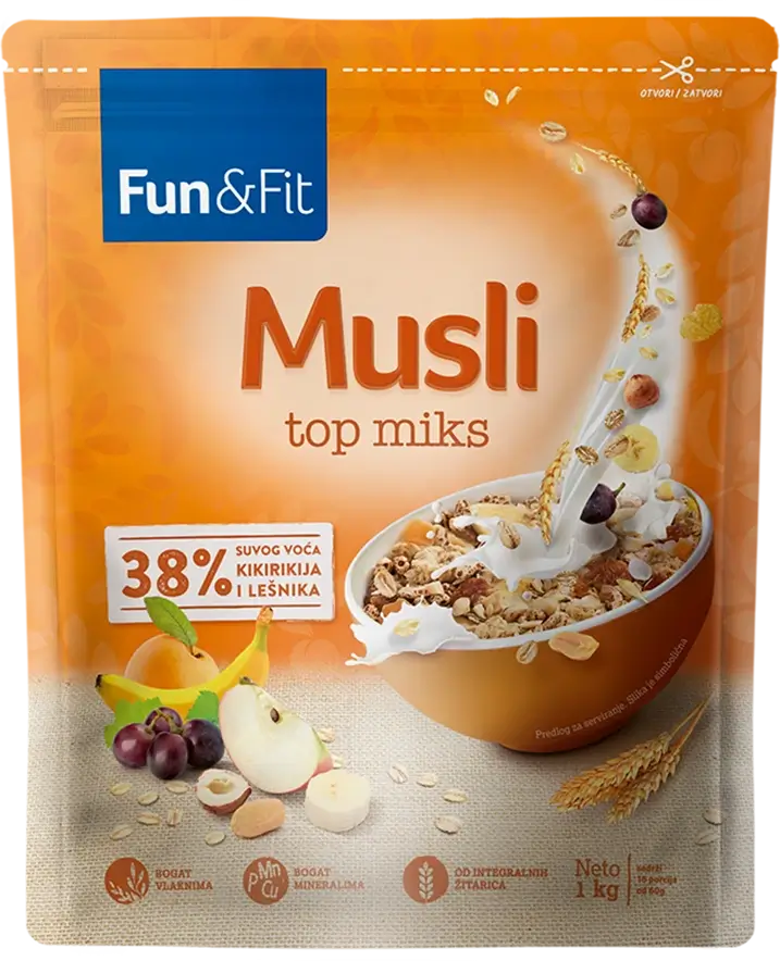 Fun&Fit <br>Muesli top mix 1kg