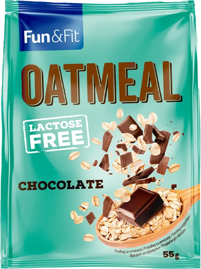 Fun&Fit <br>Chocolate oatmeal 55g