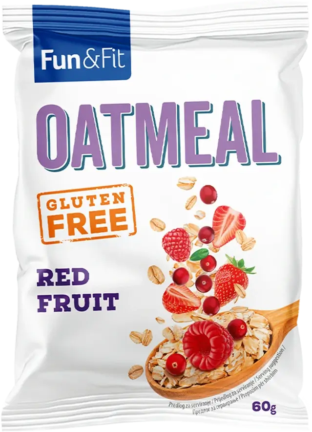 Fun&Fit <br>Oatmeal red fruit 60g