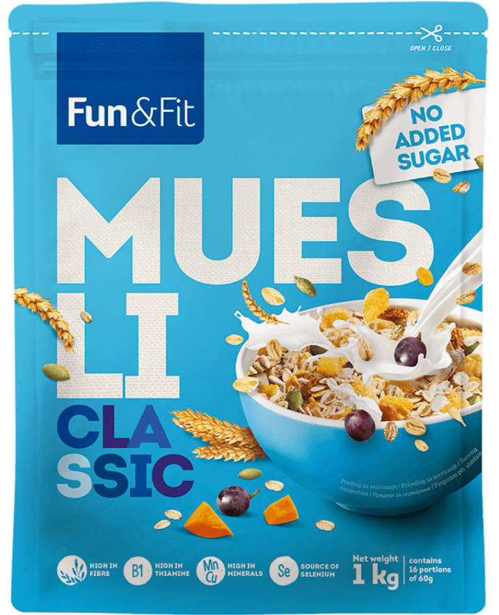 Fun & Fit <br>Musli Klasik 1kg