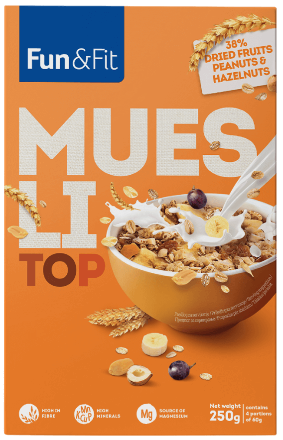 Fun&Fit <br>Muesli top mix 250g