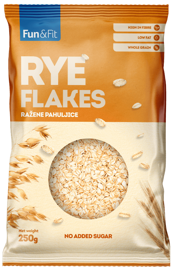 Fun&Fit <br>Rye flakes 250g