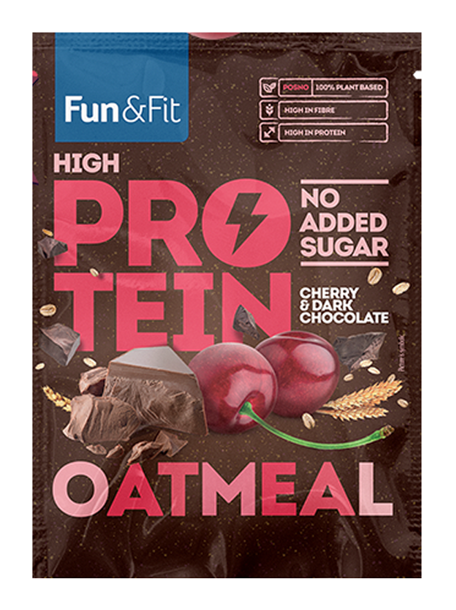 Fun&Fit <br>Protein oatmeal cherry and dark chocolate 55g